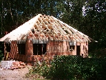 Dachstuhl aus Konstruktionsvollholz