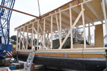 Aufbau für ein Hausboot